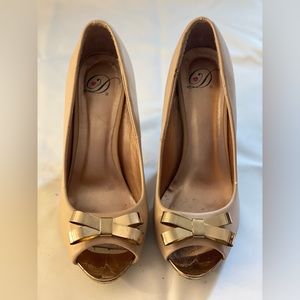 USED Nude open toe shoes